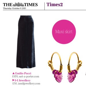 i+i earrings in The Times!