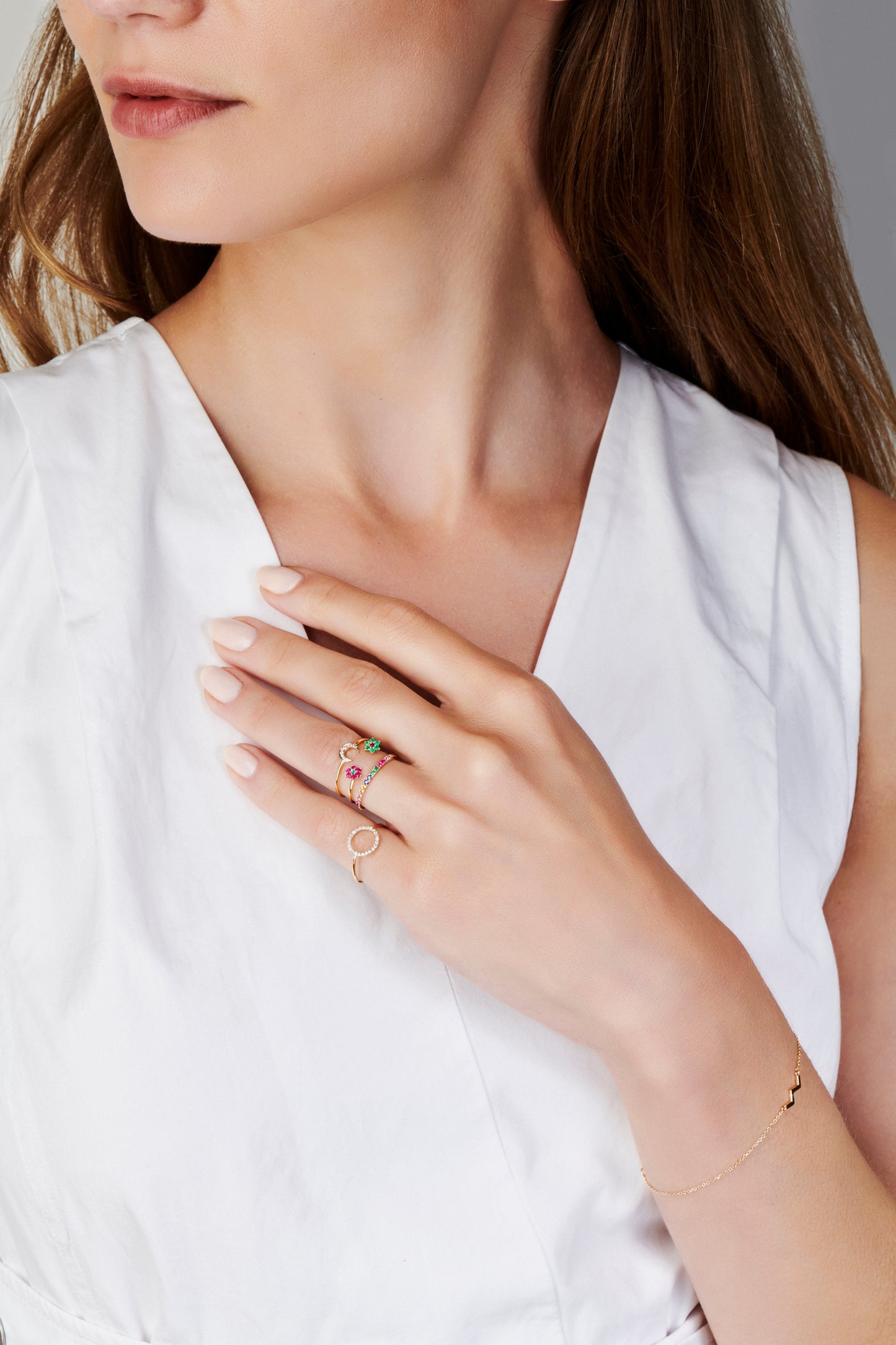 Over the Rainbow Multi-Gemstone Ring