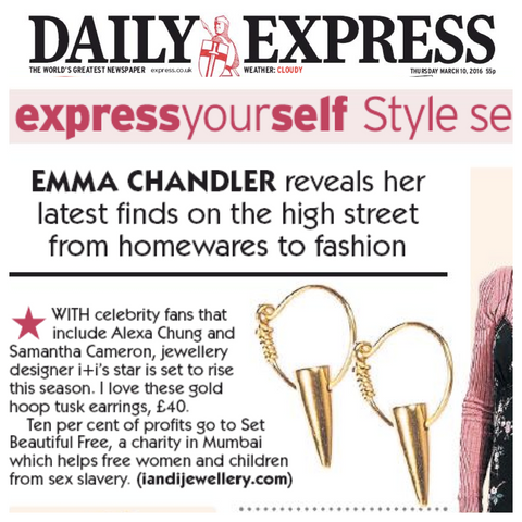 i+i featured in The Daily Express