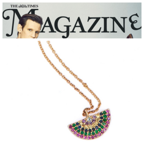 i+i rainbow necklace in The Times Magazine!