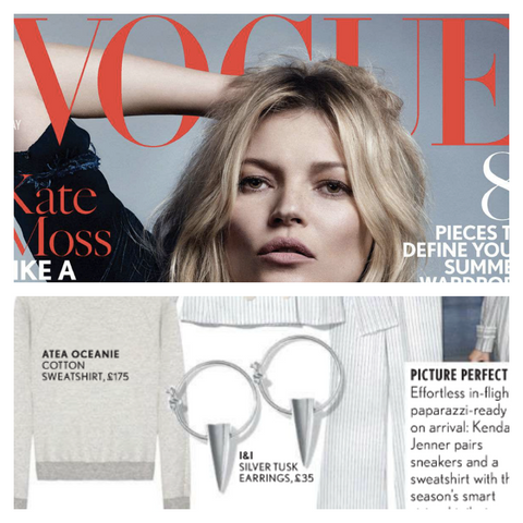 i+i silver tusks in VOGUE!