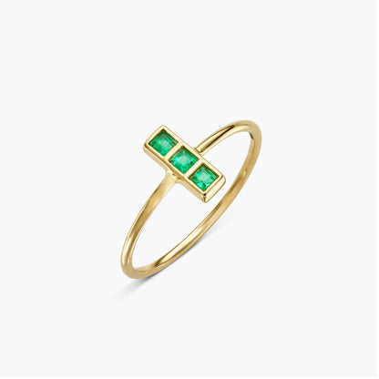 Raise the Bar Emerald Ring