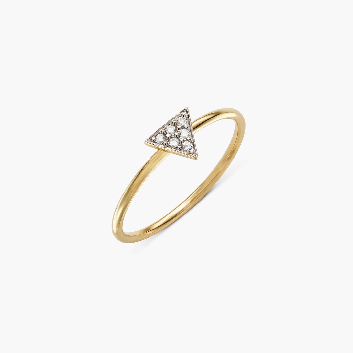 Edge of Chic Triangle Diamond Ring