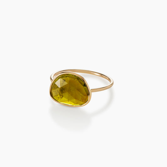 Verdant Serenity Green Tourmaline Ring