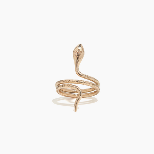 Gold Snake Pinky Ring